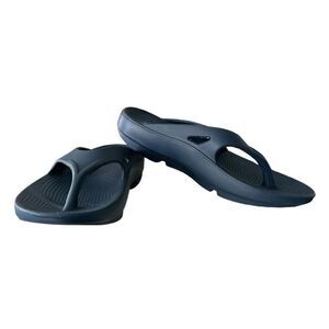 HUHV Navy Contoured Footbed Sandals with Arch Support Unisex U.S. Men 8 Women 10